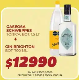 Supermercados Vea Schweppes gaseosa tónica oferta