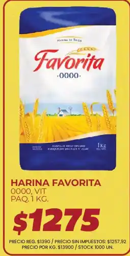 Supermercados Vea Favorita harina 0000 oferta