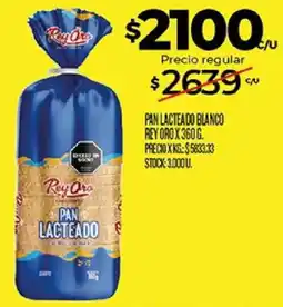 Supermercados DIA Rey oro pan lacteado blanco oferta