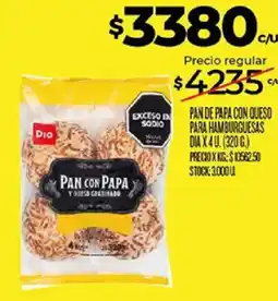 Supermercados DIA Dio pan con papa y queso gratinado oferta