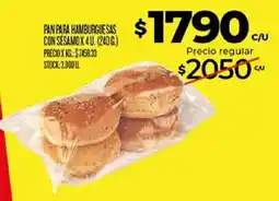 Supermercados DIA Pan para hamburguesas con sesamo oferta