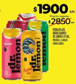 Supermercados DIA Dr. lemon vodka varios sabores oferta