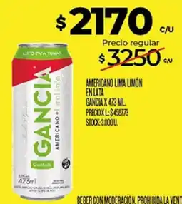 Supermercados DIA Gancia americano lima limón oferta