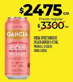 Supermercados DIA Gancia vodka spritz hibiscus oferta