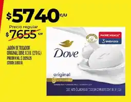 Supermercados DIA Dove jabón de tocador original oferta