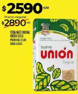 Supermercados DIA Union yerba mate original oferta