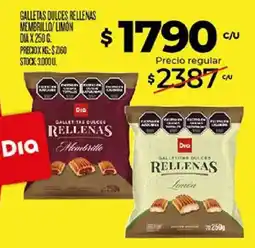 Supermercados DIA Dia galletitas dulces rellenas oferta