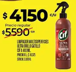 Supermercados DIA Cif limpiador multisuperficies ultra brillo gatillo oferta