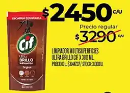 Supermercados DIA Cif limpiador multisuperficies ultra brillo oferta