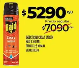 Supermercados DIA Raid insecticida casa y jardin oferta