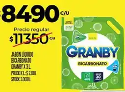 Supermercados DIA Granby jabón líquido bicarbonato oferta