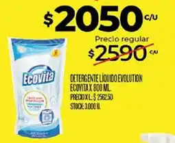 Supermercados DIA Ecovita detergente liquido evolution oferta