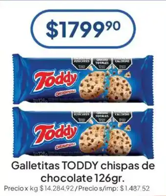 Toddy galletitas chispas de chocolate