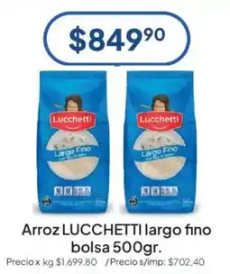 Hergo Lucchetti arroz largo fino oferta