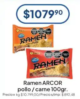 Hergo Arcor ramen pollo / carne oferta