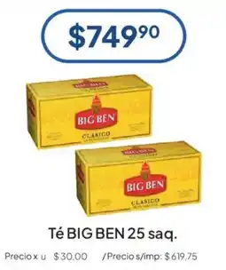 Hergo Big ben té 25 saq. oferta