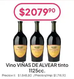 Hergo Viñas de alvear vino tinto oferta