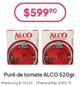 Hergo Alco puré de tomate oferta