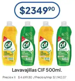 Hergo Cif lavavajillas 500ml oferta