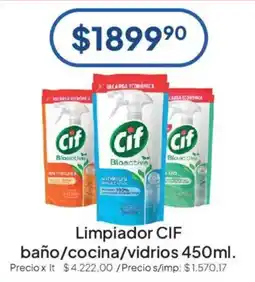 Hergo Cif limpiador baño/cocina/vidrios oferta