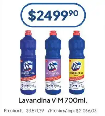 Vim lavandina en gel