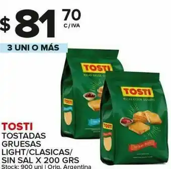 Carrefour Tostadas gruesas tosti 200g oferta