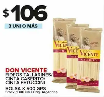 Carrefour Fideos don vicente 500g oferta