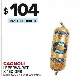 Carrefour Leberwurst cagnoli 150g oferta