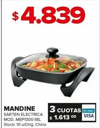 Carrefour Sartén electrico mandine oferta