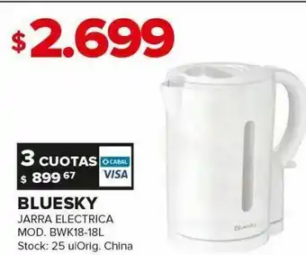Carrefour Jarra electrica bluesky oferta
