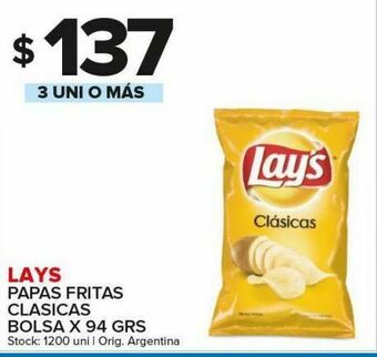 Carrefour Maxi Papas fritas lay's oferta