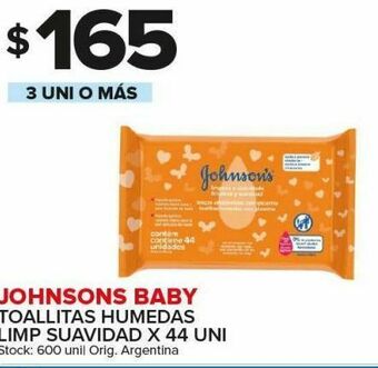 Carrefour Maxi Toallitas húmedas para bebé johnson's baby oferta