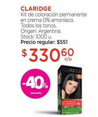 Farmacity Kit de coloración permanente en crema 0% amoníaco. oferta