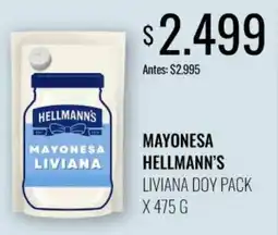 Super MAMI Hellmann's mayonesa liviana oferta