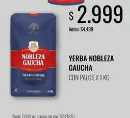 Super MAMI Nobleza gaucha yerba nobleza gaucha oferta