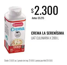 Super MAMI La serenisima crema oferta