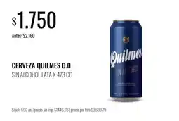 Super MAMI Quilmes cerveza 0.0 oferta