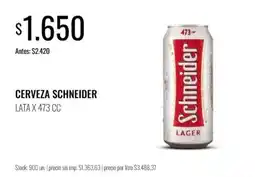 Super MAMI Schneider cerveza oferta