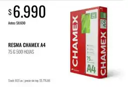 Supermercados Tadicor Chamex resma a4 oferta