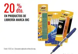 Supermercados Tadicor Bic productos de librería oferta