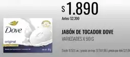 Super MAMI Dove jabón de tacador oferta