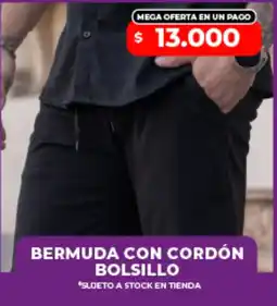 Supermayorista Vital Bermuda con cordón bolsillo oferta