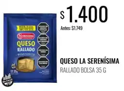 Supermercados Tadicor La serenisima queso rallado oferta