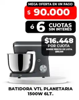 Supermayorista Vital Batidora vtl planetaria oferta