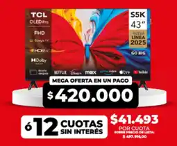 Supermayorista Vital Tcl tv s5k 43 oferta