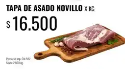 Supermercados Tadicor Tapa de asado novillo oferta