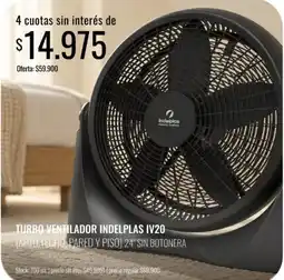 Super MAMI Indelplas turbo ventilador iv20 oferta