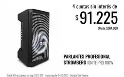 Super MAMI Stromberg parlantes profesional ignite pro 100w oferta