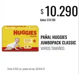 Supermercados Tadicor Huggies pañal jumbopack classic oferta