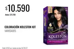 Supermercados Tadicor Wella coloración koleston kit variedades oferta